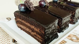 Chocolate Pastry Cake Bakery styleDutch Chocolate Pastry recipe by cooking baking secret [upl. by Anilram]