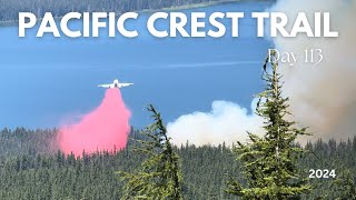 Pacific Crest Trail 2024 Day 113 Trail Fire 🔥 [upl. by Amihsat]