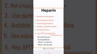 💁‍♀️ Heparin Very Imp Topic for norcet aiims choexam education neet cho [upl. by Alyahc]