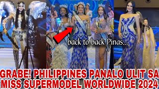 PHILIPPINES PANALO ULIT Miss Supermodel Worldwide 2024 is Judinelle Casuncad ginanap sa India [upl. by Melbourne]