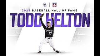 Colorado to Cooperstown Helton Elected to the National Baseball Hall of Fame [upl. by Fasto105]