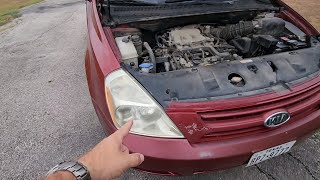 Kia Sedona Headlight Replacement [upl. by Ricki]