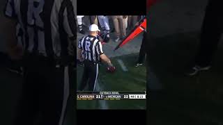 Outback bowl wild hit cfb blindrefs michigan south Carolina [upl. by Nerac]