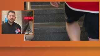 Fight for Air climbers run up over 40 flights of stairs at Salesforce Tower in Indianapolis  LIVE [upl. by Etnovert]