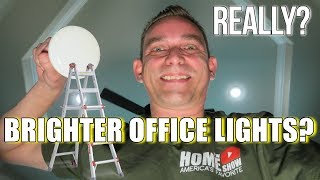 I wanted BRIGHTER Office Light Bulbs  LED  Recessed Lights [upl. by Marka]