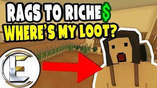 Wheres My Loot  Unturned Roleplay Rags to Riches 32 [upl. by Sherilyn]