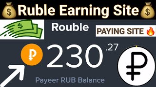 Ruble earnings site  Russian ruble earning website  ruble site today 2024  100 Legit amp Paying [upl. by Awjan]