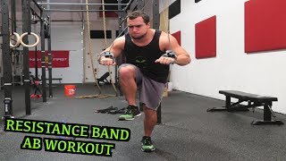 Intense 5 Minute Resistance Band Ab Workout [upl. by Weil]