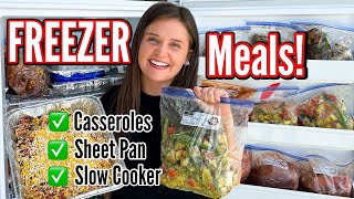 20 FREEZER MEALS  Freezer Meal Prep Made EASY  Slow Cooker amp Oven Baked Recipes  Julia Pacheco [upl. by Sondra]