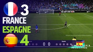 Tirs au but  France 34 Espagne  Football masculin aux JO 2024  Simulation de jeu vidéo [upl. by Minsk986]