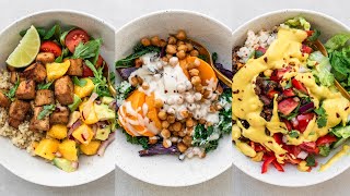 BALANCED BOWLS  whole food plant based full recipes [upl. by Rosella407]