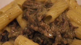 Pasta con macinato di carne e melanzane  no fritte  DELIZIOSA [upl. by Narra594]