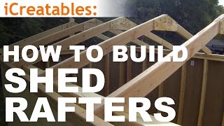 How To Build A Shed  Part 4  Building Roof Rafters [upl. by Linoel]