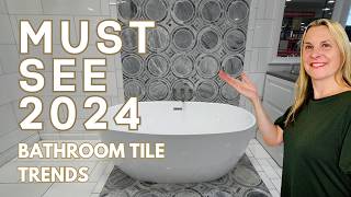 Modern Bathroom Tile Trends You Need to See Now  2024 Tile Design Ideas [upl. by Sergeant593]