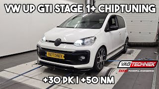 VW UP GTI Stage 1 Chiptuning 115PK naar 145PK  Vagtechniek [upl. by Nolahs]