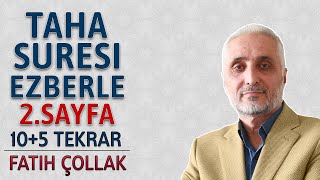 Taha suresi 2sayfa ezberle 10 tekrar Fatih Çollak 9dönüş 16sayfa Kuranı Kerim 312sayfa [upl. by Enoved]