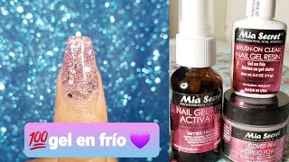 Como hacer uñas de GEL EN FRÍO O RESINA  Mía Secret ❤️ 2020 [upl. by Chaffee506]