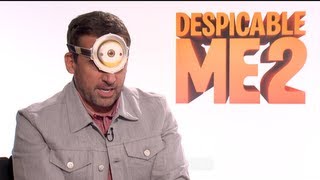 DESPICABLE ME 2 Interviews Steve Carell Kristen Wiig and Benjamin Bratt [upl. by Ellenej453]