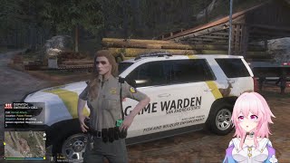 Gta 5 Lspdfr Episode SA Game Warden Female Patrol lspdfr gta5 vtuber [upl. by Thorsten]