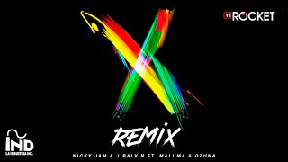 X Remix  Nicky Jam x J Balvin x Ozuna x Maluma [upl. by Harvard54]