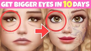 Big Eyes Exercise Fast Results  Massage to Lift Droopy Eyelids Make Your Eyes Symmetrical [upl. by Lanor351]