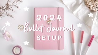 🎀 my 2024 bullet journal setup GIVEAWAY [upl. by Yeleak631]