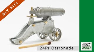 How to assemble a 24 Pounder Carronade scale model cannon kit  Palmers Armoury [upl. by Dammahum698]