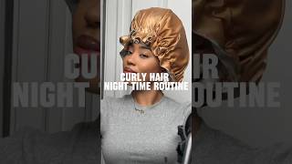 Curly Hair Night Time Routine curlyhair curlyhairstyles naturalhairtutorial [upl. by Htiduy]