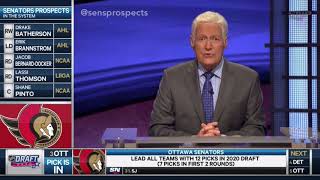 Tim Stützle  2020 NHL Entry Draft Selection ft Alex Trebek [upl. by Otnas514]