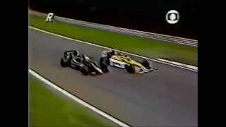 Piquet vs Senna  Overtake 1986 Germany Grand prix [upl. by Aihsinyt]