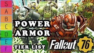 The Best Power Armor PA  Tier List amp Guide  Fallout 76 [upl. by Atikihc]