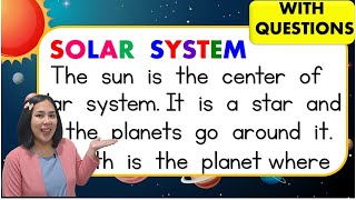 Advance Reading Comprehension  Solar System  Drop Everything and Read  Teacher Aya Online Tutor [upl. by Rezeile]