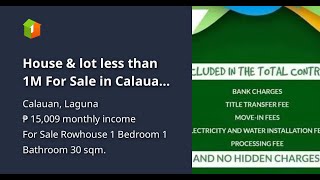 House amp lot less than 1M For Sale in Calauan Laguna [upl. by Elinor]