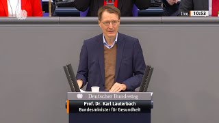 Karl Lauterbach am 24 März 2022 im Bundestag [upl. by Aniretake809]