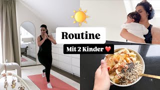 POSTPARTUM MORGENROUTINE MIT BABY 3 MONATE amp KLEINKIND  KINDOFROSY [upl. by Morgun]