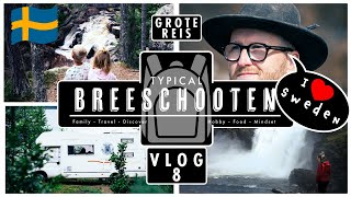 Grote reis  vlog 8  Zweedse watervallen  Bakken in de camper  9 jaar getrouwd  Elanden gespot [upl. by Adai]