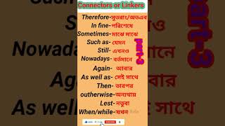 Connectors  Spoken english Learn English [upl. by Ettevets592]