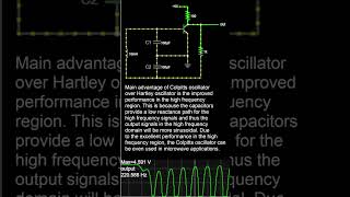 Colpitts Oscillator Circuit  Using a transistor Electronics 101 [upl. by Eatnoid]