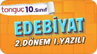 10Sınıf Edebiyat 2Dönem 1Yazılıya Hazırlık 📑 2024 [upl. by Eilahtan363]