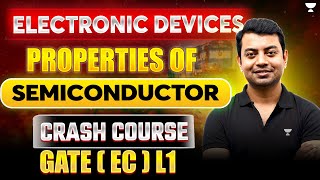 Electronic Devices🔥 Properties Of Semiconductor  GATE EC 2025  Crash Course  L1 [upl. by Ecinehs73]