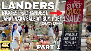 BIGGEST amp GRANDEST LANDERS SUPER CRAZY SALE  PART 1  PISO SALE BUY 1 GET 1 50OFF  Len TV Vlog [upl. by Ilene958]