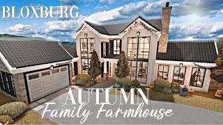 Roblox Bloxburg  Autumnal Family Farmhouse Exterior  Minami Oroi [upl. by Ardiedak100]