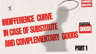 Indifference Curve in case of Perfect Substitute and Complementary Goods [upl. by Desmund979]