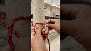 Incredible knot knot explore mountaineering youtubeshorts rope climbing expedition tricks [upl. by Hertzog]