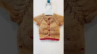 06 months cute baby jacket knitting youtube kidsknitting fashion viralvideo [upl. by Nylyram]