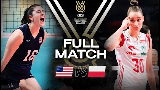 🇺🇸 USA vs 🇵🇱 POL  Paris 2024 Olympic Qualification Tournament  Full Match  Volleyball [upl. by Akirrehs]