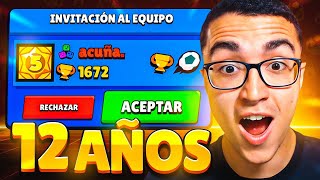 JUEGO con el ACUÑA REAL en BRAWL STARS tiene 12 años [upl. by Delano]