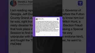 Trump attacks key witness on Truth Social [upl. by Odnalor452]