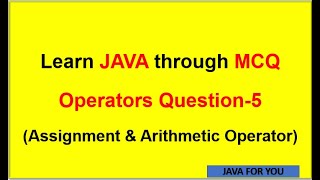 Java Assignment and arithmetic operators in tamiljava for beginners in tamilcore java in tamil [upl. by Sacttler518]