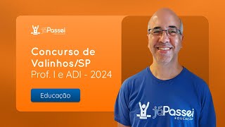 Concurso de ValinhosSP  Professor I  Análise do Edital 📝  JáPassei [upl. by Hebrew863]